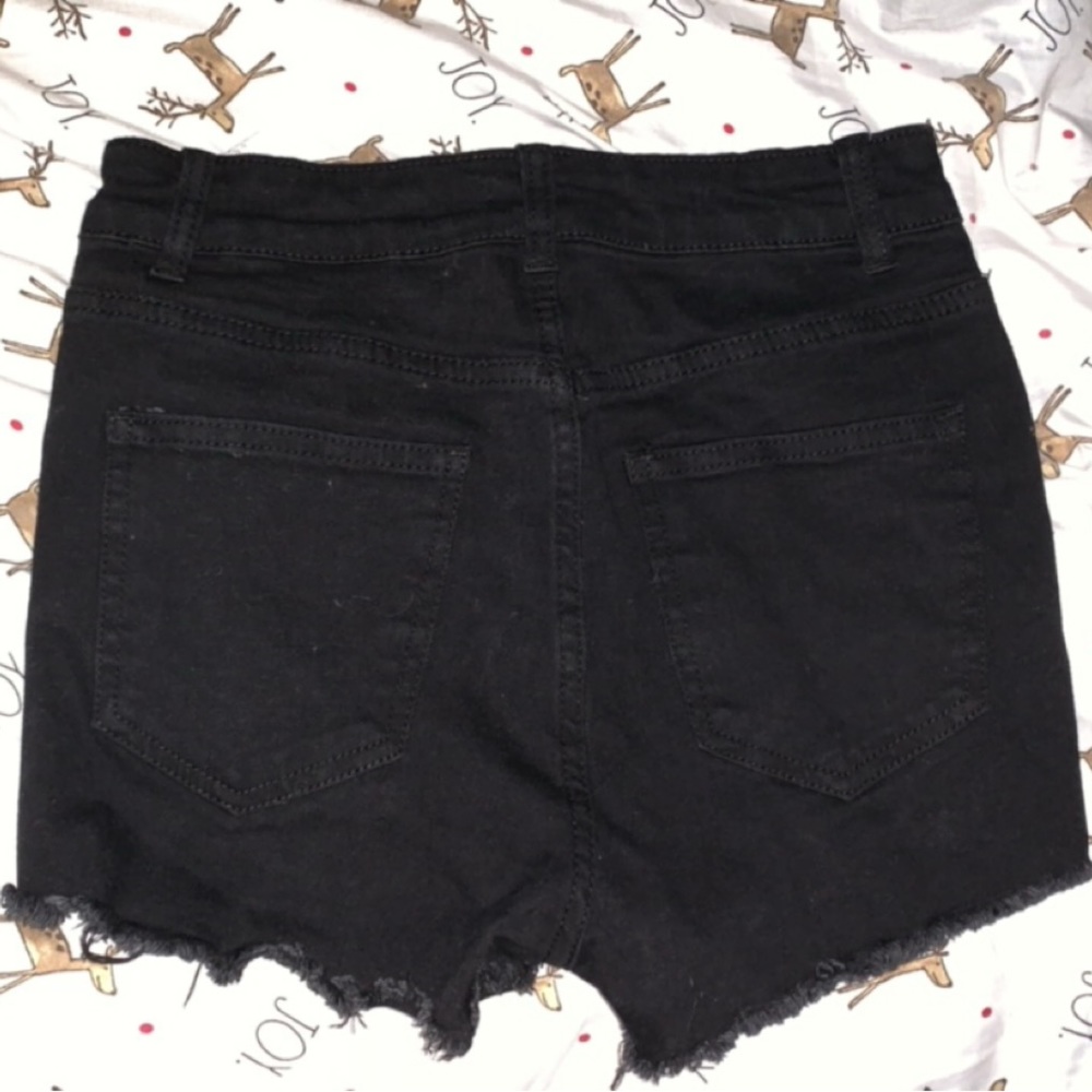 Ripped Black Shorts